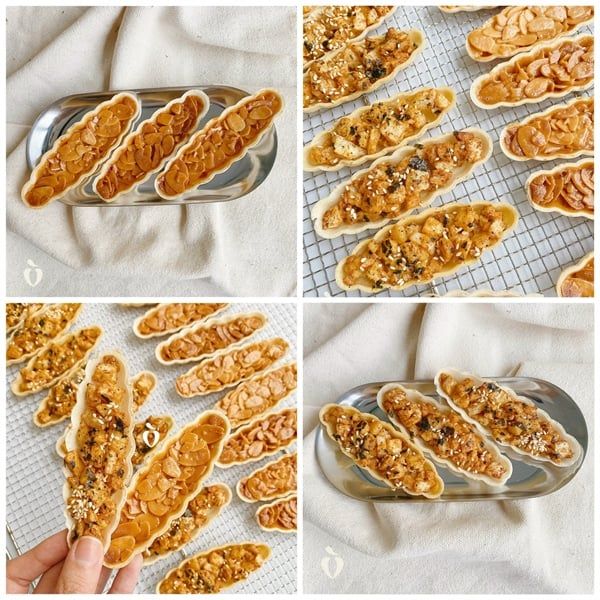  Bánh thuyền rong biển/ caramel hạnh nhân 