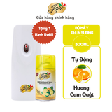 Máy Xịt Phòng Tự Động Jape Hương Citrus (Cam Quýt) - Gồm 1 Máy + 2 Lõi