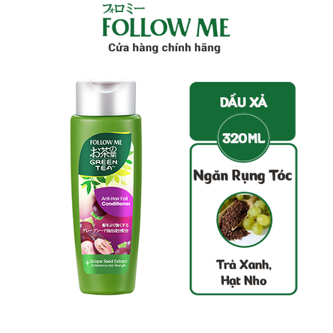 Dầu Xả Follow Me Trà Xanh Chiết Xuất Hạt Nho Ngăn Ngừa Rụng Tóc - 320ml