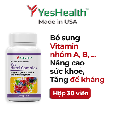 Viên Uống Bổ Sung Vitamin & Loại Khoáng Chất Cho Cơ Thể Yes Nutri Complex - Hộp 30 Viên Nang