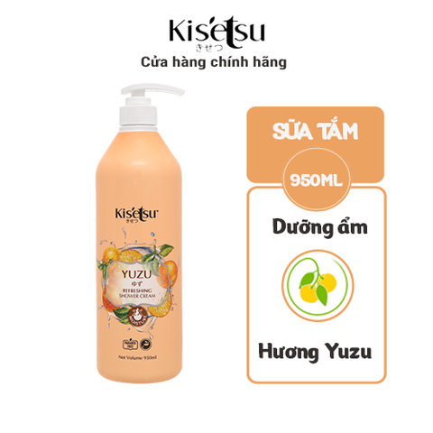 Sữa Tắm Dưỡng Ẩm Trắng Da Kisetsu Hương Yuzu 950ml