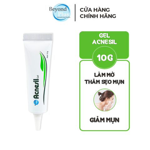 Gel Làm Mờ Vết Sẹo Thâm Acnesil Gel Chăm Sóc Da Bị Mụn Giảm Mụn - Tuýp 10g