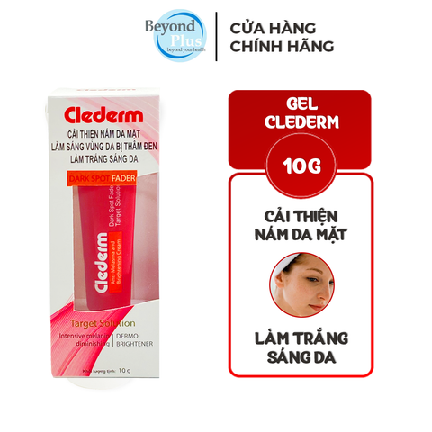 Gel Cải Thiện Nám Da Mặt Clederm Gel Giúp Làm Sáng Vùng Da Thâm Đen - Tuýp 10g