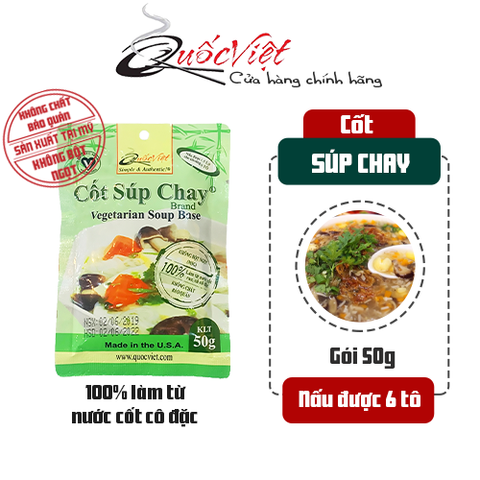 Gia Vị Nấu Súp Chay Cốt Quốc Việt 50g - Nhập Khẩu USA