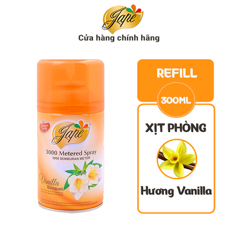 Nước Hoa Xịt Phòng Hương Vanilla Jape Bình Refill  - 300ml