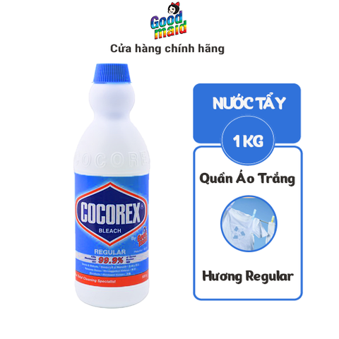 Nước Tẩy Quần Áo Trắng Cocorex Goodmaid Hương Regular 1kg