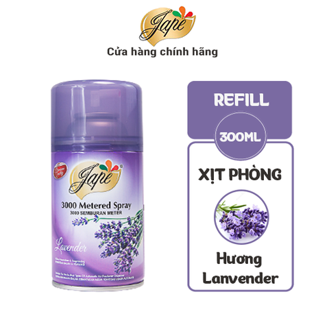 Nước Hoa Xịt Phòng Hương Lavender Jape Bình Refill - 300ml