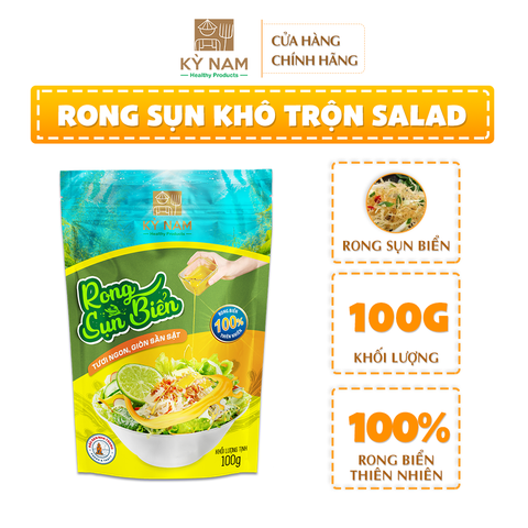 Rong sụn khô trộn salad Kỳ Nam rong biển sụn gai 100g