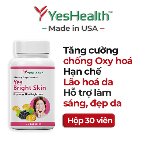 Viên Uống Hỗ Trợ Làm Sáng Da Đẹp Da Yes Bright Skin - Hộp 30 Viên Nang