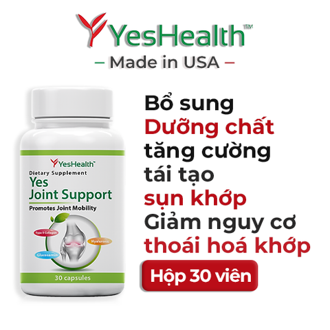 Viên Uống Hỗ Trợ Giảm Nguy Cơ Thoái Hóa Khớp Yes Joint Support - Hộp 30 viên nang