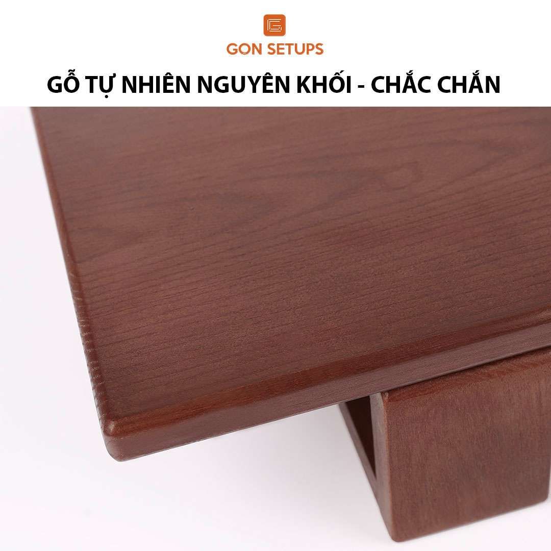 Kệ gỗ cap cấp để màn hình máy tính – GỌN Setups