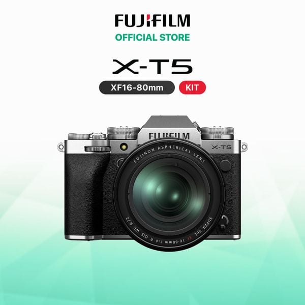 FUJIFILM X-T5 (Tặng Thẻ nhớ 128GB V60 + Pin W235)