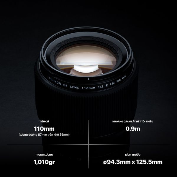 Ống kính Fujinon GF110mm F2 R LM WR
