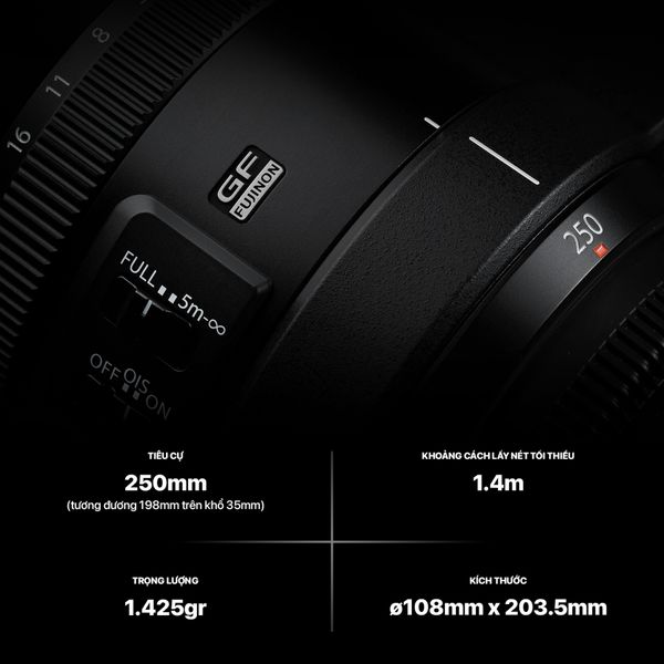 Ống kính Fujinon GF250mm F4 R LM OIS WR