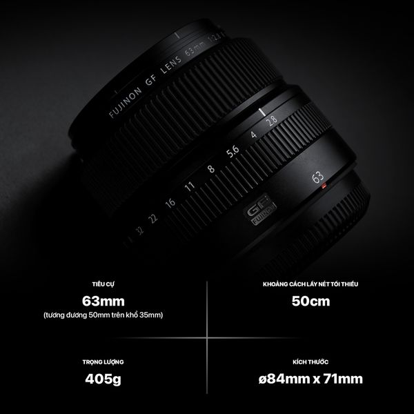Ống kính Fujinon GF63mm F2.8 R WR