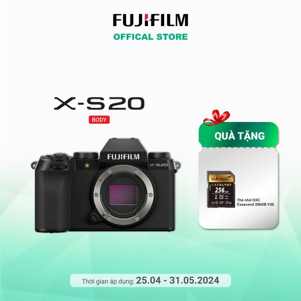 FUJIFILM X-S20 (Tặng thẻ 265GBV30)