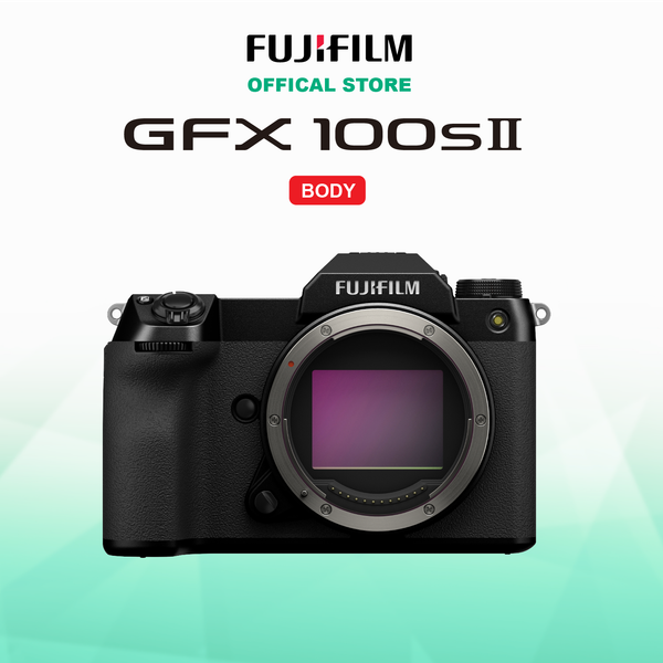 FUJIFILM GFX100S II (Tặng thẻ nhớ Exascend 64Gb V90 + Pin W235 + Sạc W235)