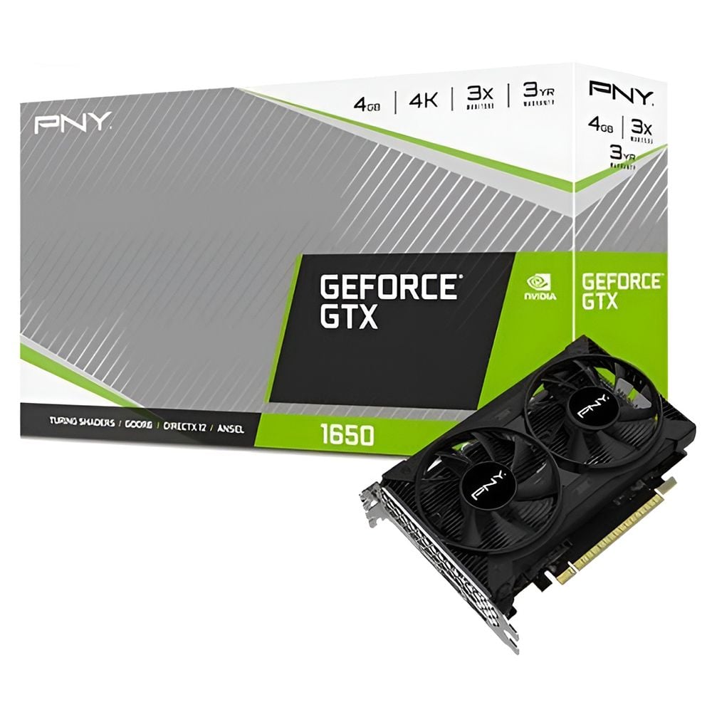  VGA PNY GTX 1650 4GB DUAL GDDR6 2FAN 