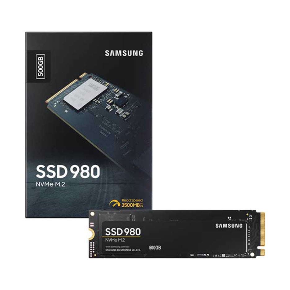 SSD Samsung 980 PCIe NVMe V-NAND M.2 2280 500GB (3100 MB/s / 2600 MB/s) - (MZ-V8V500BW)
