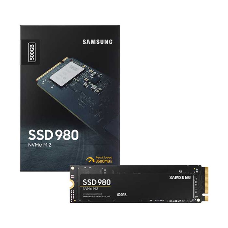  SSD Samsung 980 PCIe NVMe V-NAND M.2 2280 500GB (3100 MB/s / 2600 MB/s) - (MZ-V8V500BW) 
