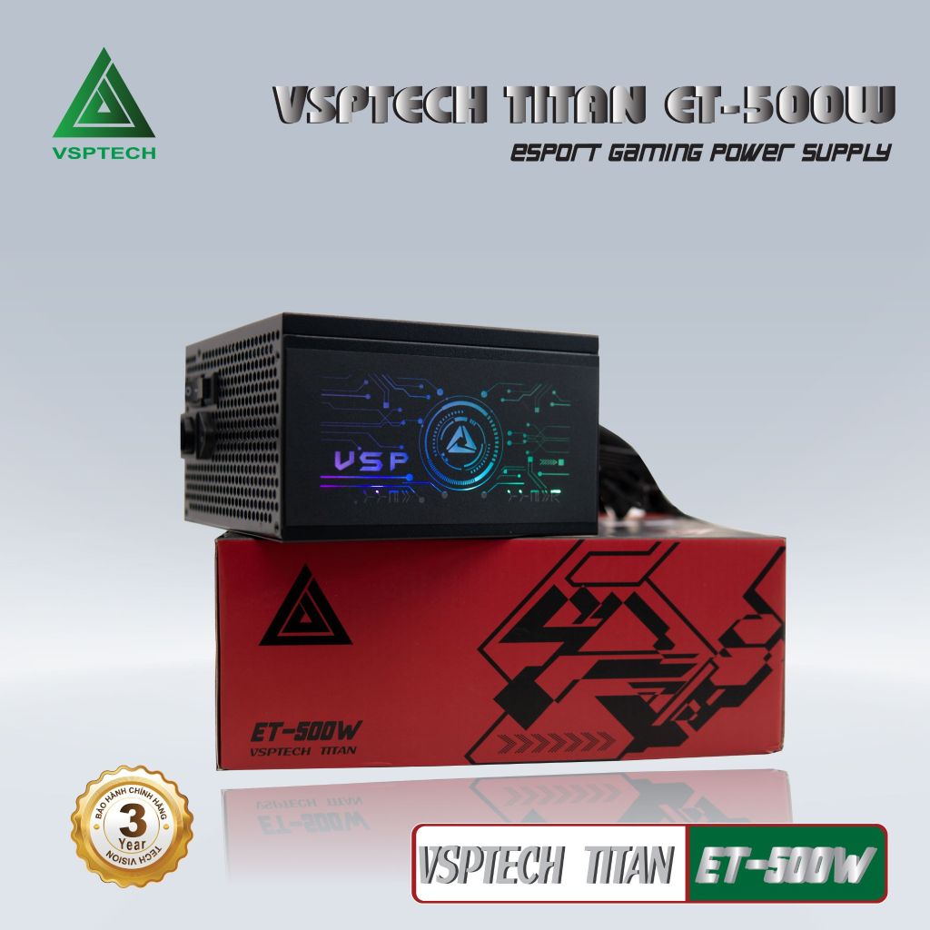 Nguồn PSU VSPTECH Titan ET - 500W ( ET - 500W010421 )