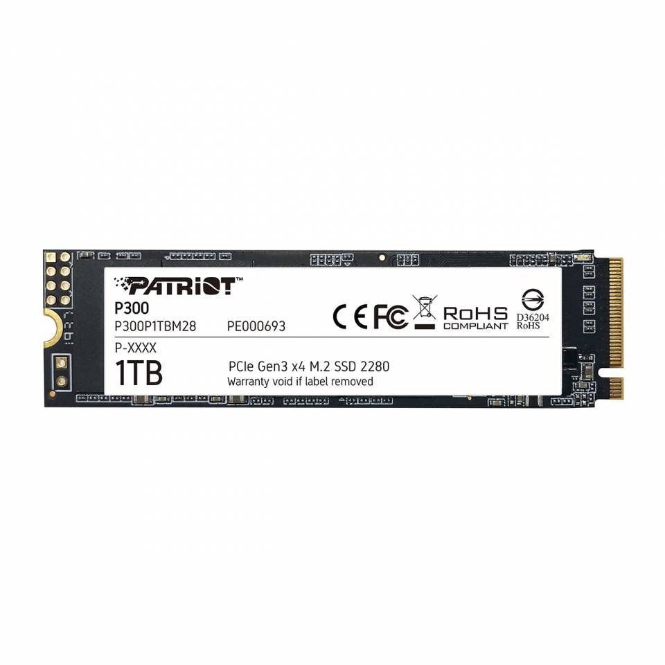  SSD 1TB Patriot P300 M2 2280 NVMe (P300P1TBM28) 