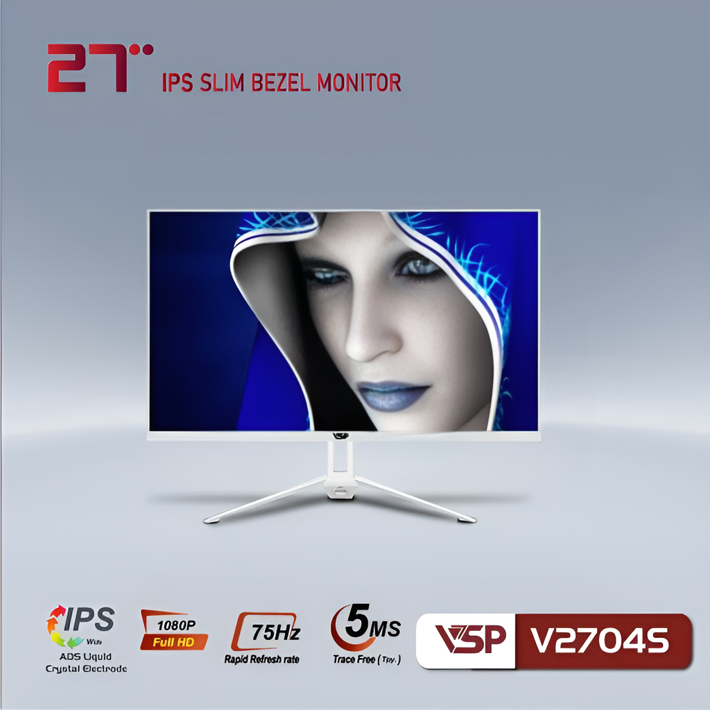 Màn hình VSP 27inch 75Hz IPS WHITE ( V2704S ) - WHITE