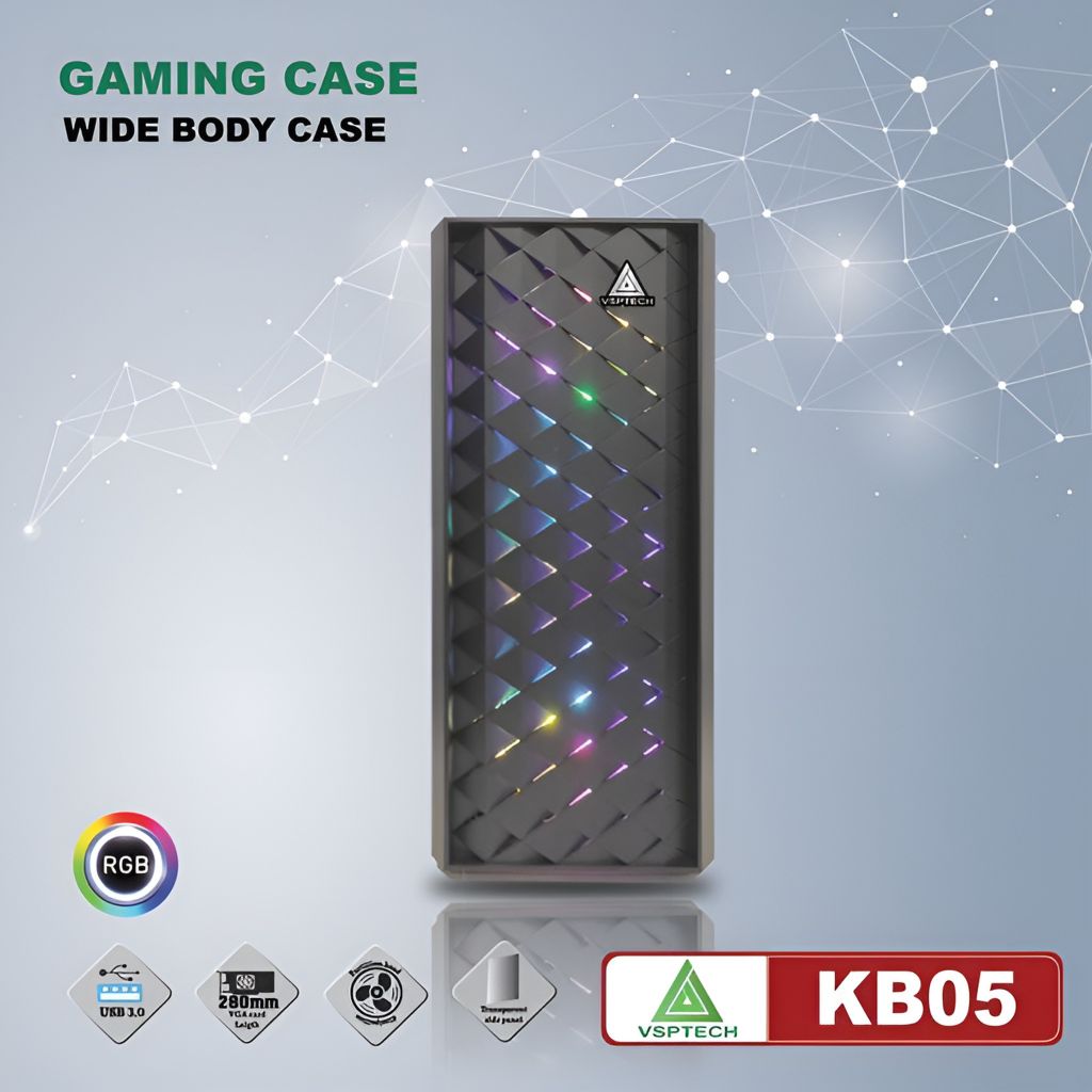 VỎ CASE VSP Gaming KB05 BLACK