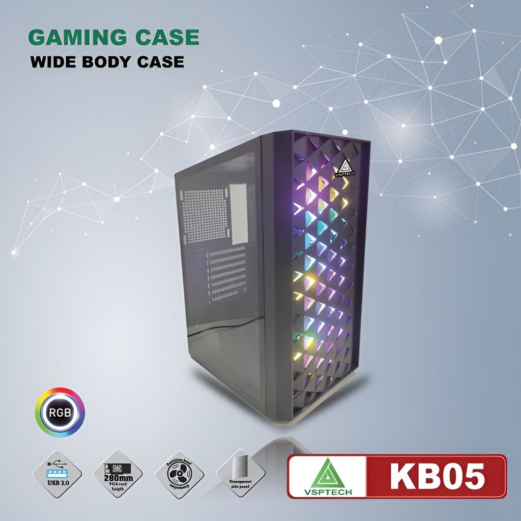 VỎ CASE VSP Gaming KB05 BLACK
