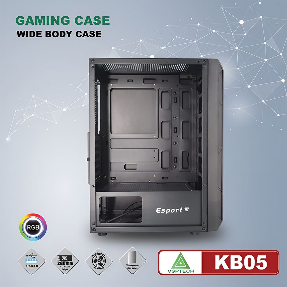 VỎ CASE VSP Gaming KB05 BLACK