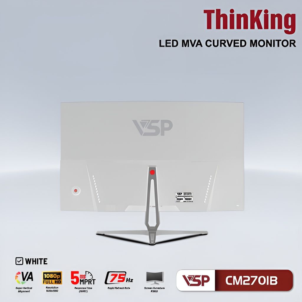 Màn hình VSP 27inch CONG 75Hz ( CM2701B ) - WHITE