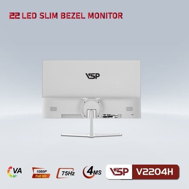 Màn Hình VSP 22inch VA 75hz Tràn Viền White ( V2204H )