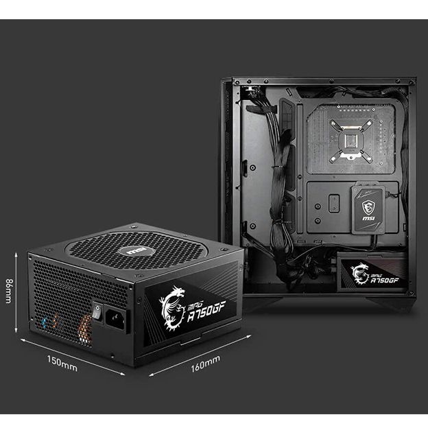 NGUỒN PSU MPG A750GF 750W 80PLUS GOLD