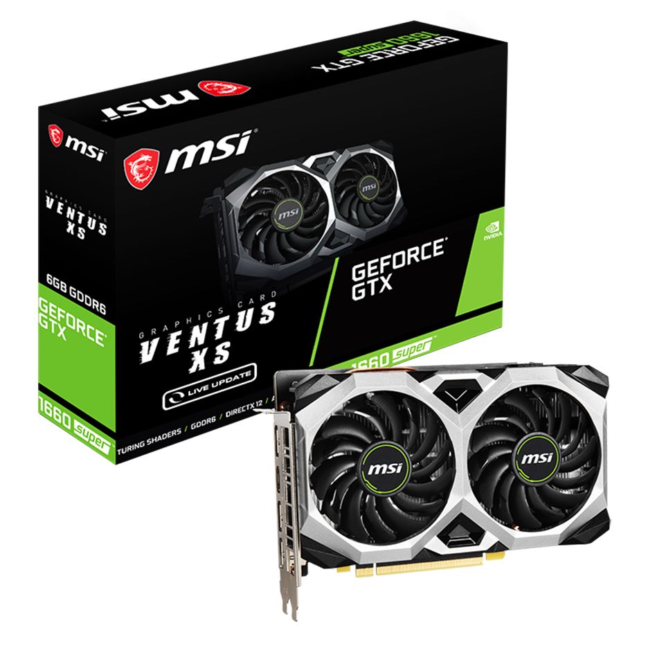  VGA MSI GeForce GTX 1660 SUPER Ventus XS OC 6GB 
