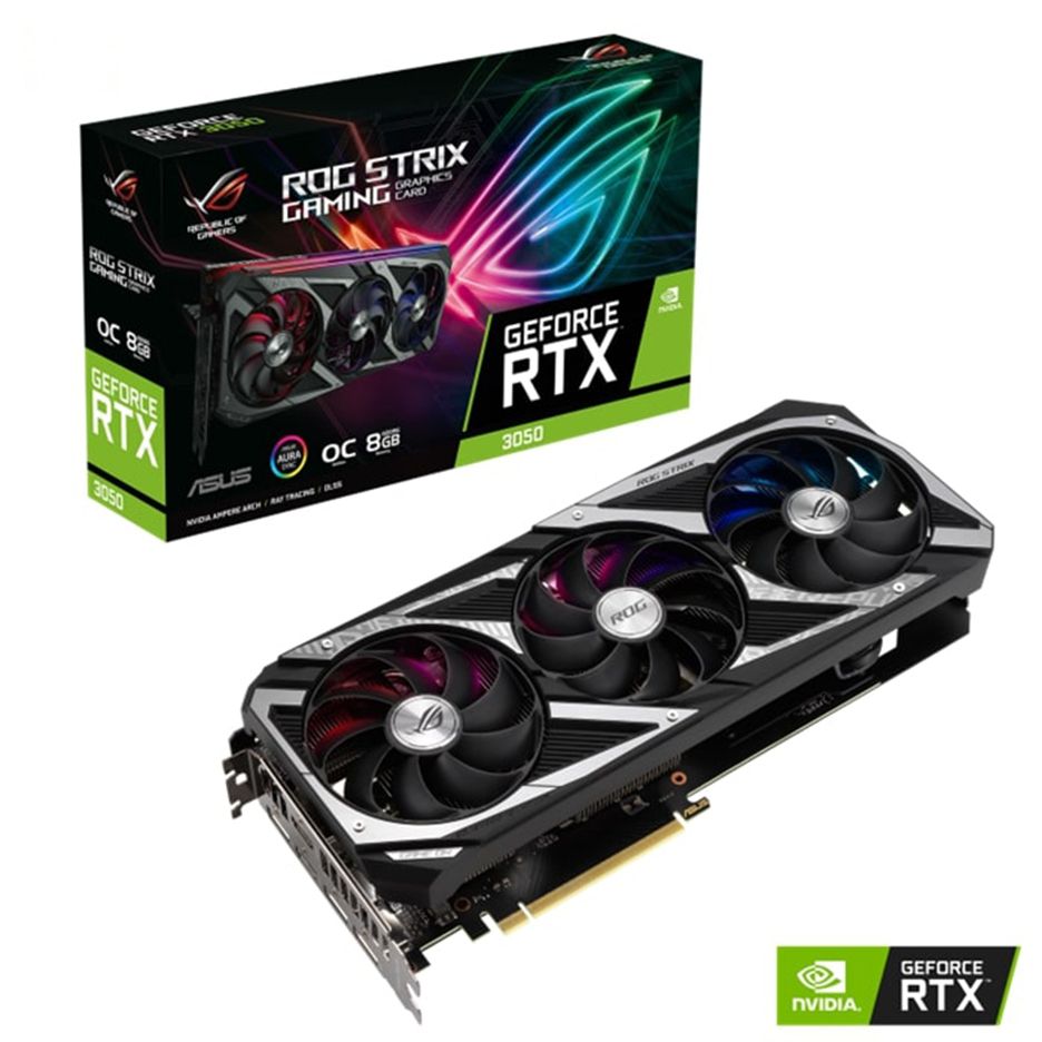  VGA Asus ROG Strix GeForce RTX™ 3050 8GB (ROG-STRIX-RTX3050-8G-GAMING) 