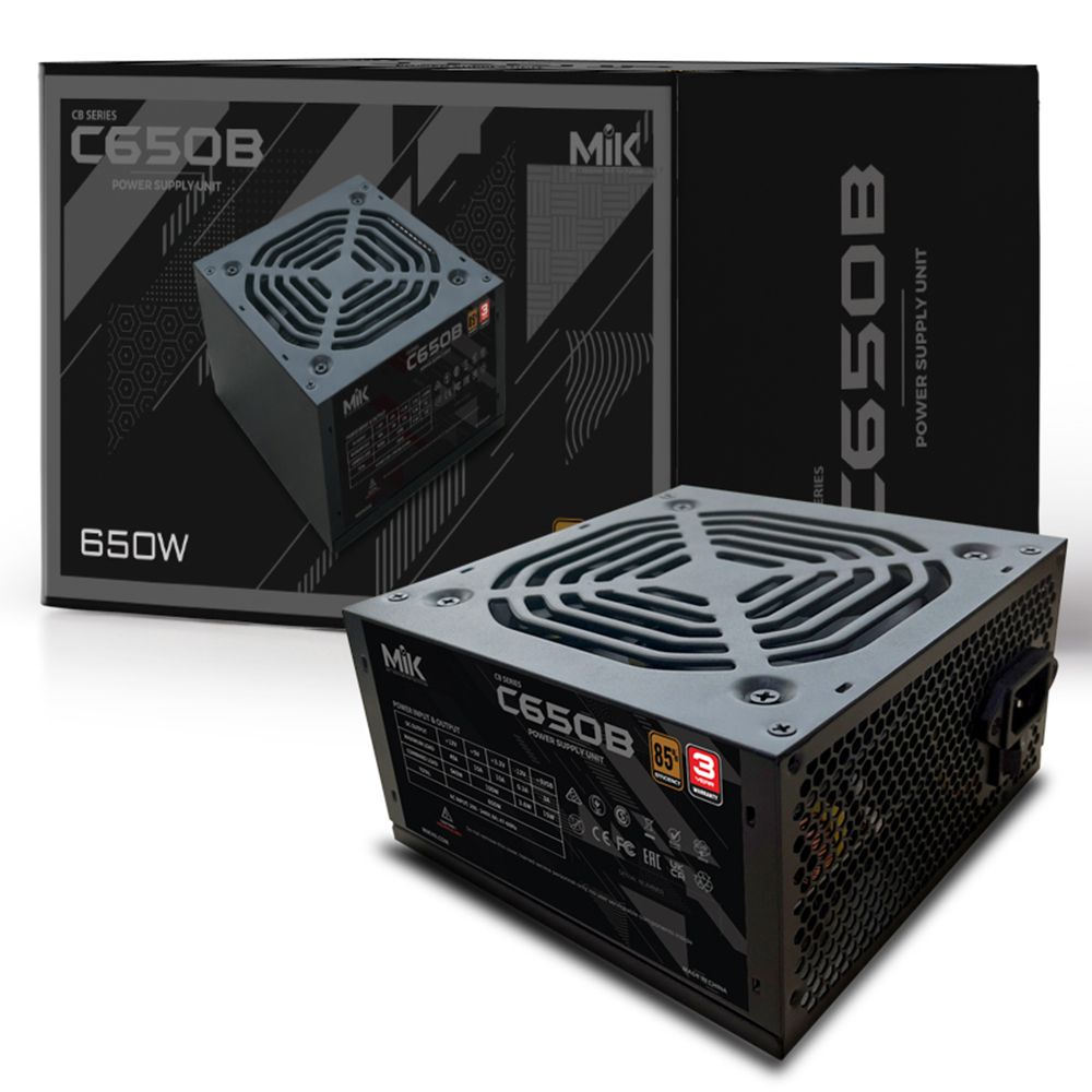Nguồn PSU MIK SPOWER C650B 650W 85Plus Brozne