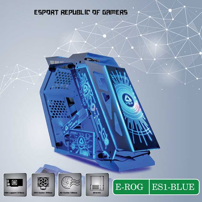 Case Gaming ES1 ROG BLUE RGB
