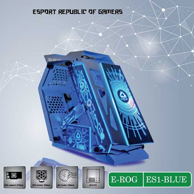  Case Gaming ES1 ROG BLUE RGB 