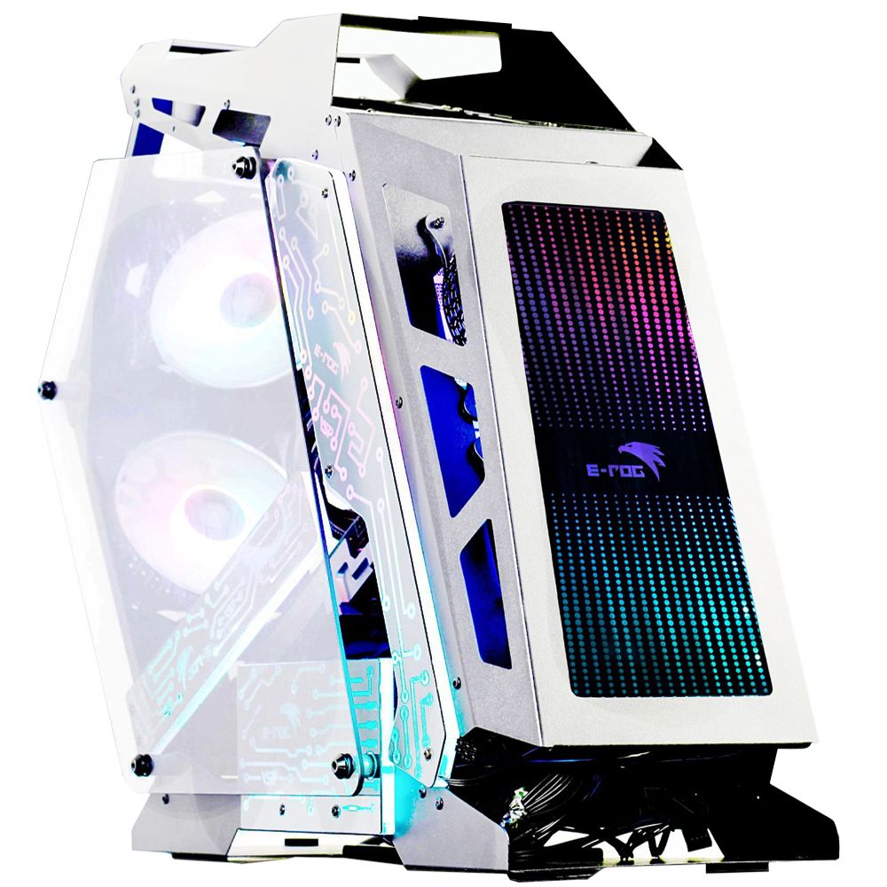  Case Gaming ES8 ROG WHITE ( CÓ SẴN 6 FAN RGB ) 