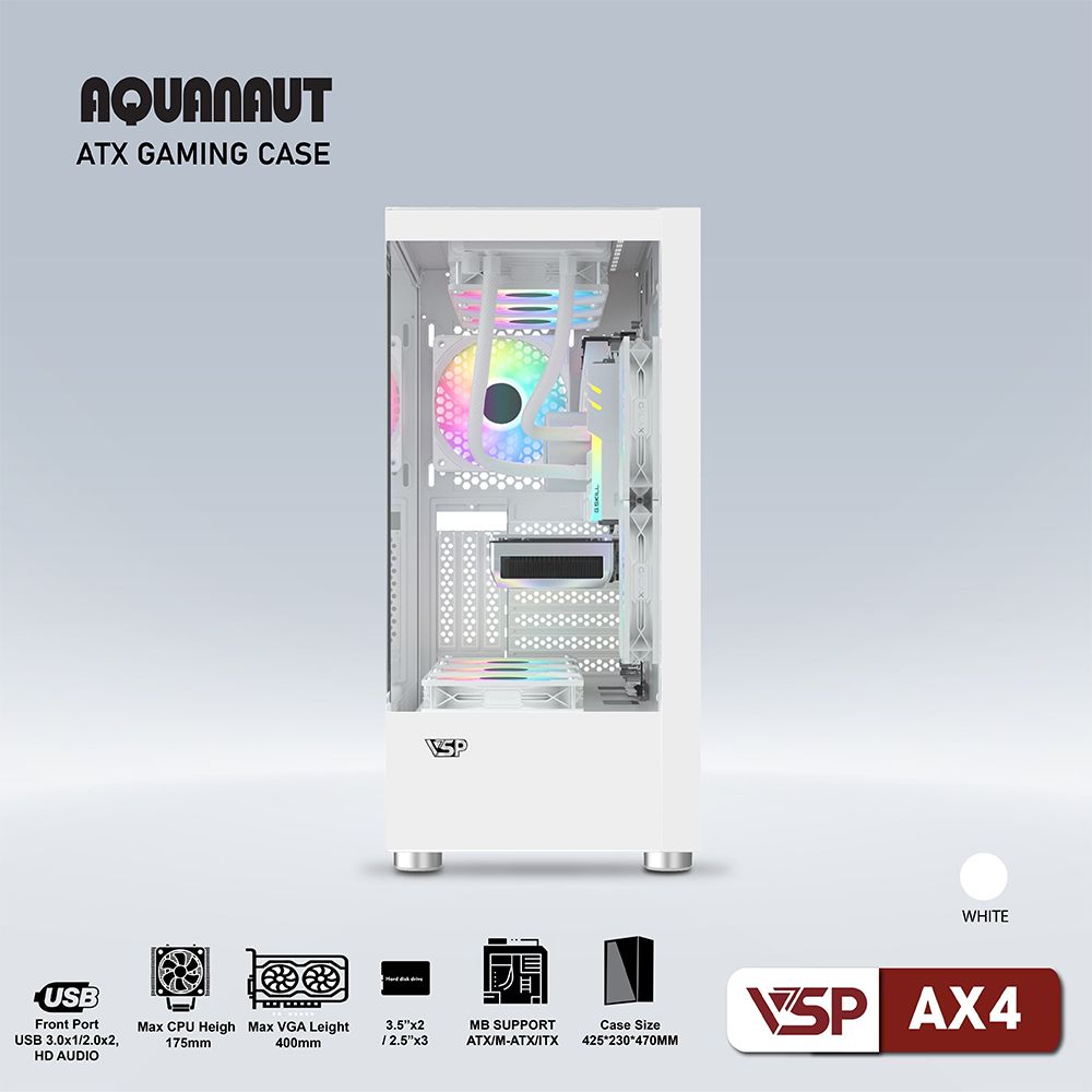 CASE VSP AQUANAUT AX4 WHITE
