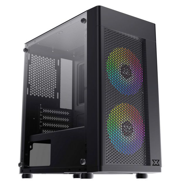  VỎ CASE Xigmatek Aero 2F + 2 Fan Led - BLACK - ĐEN 