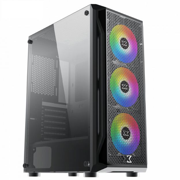 CASE Xigmatek Gamingx 3Fx + 3 Fan Led RGB BLACK