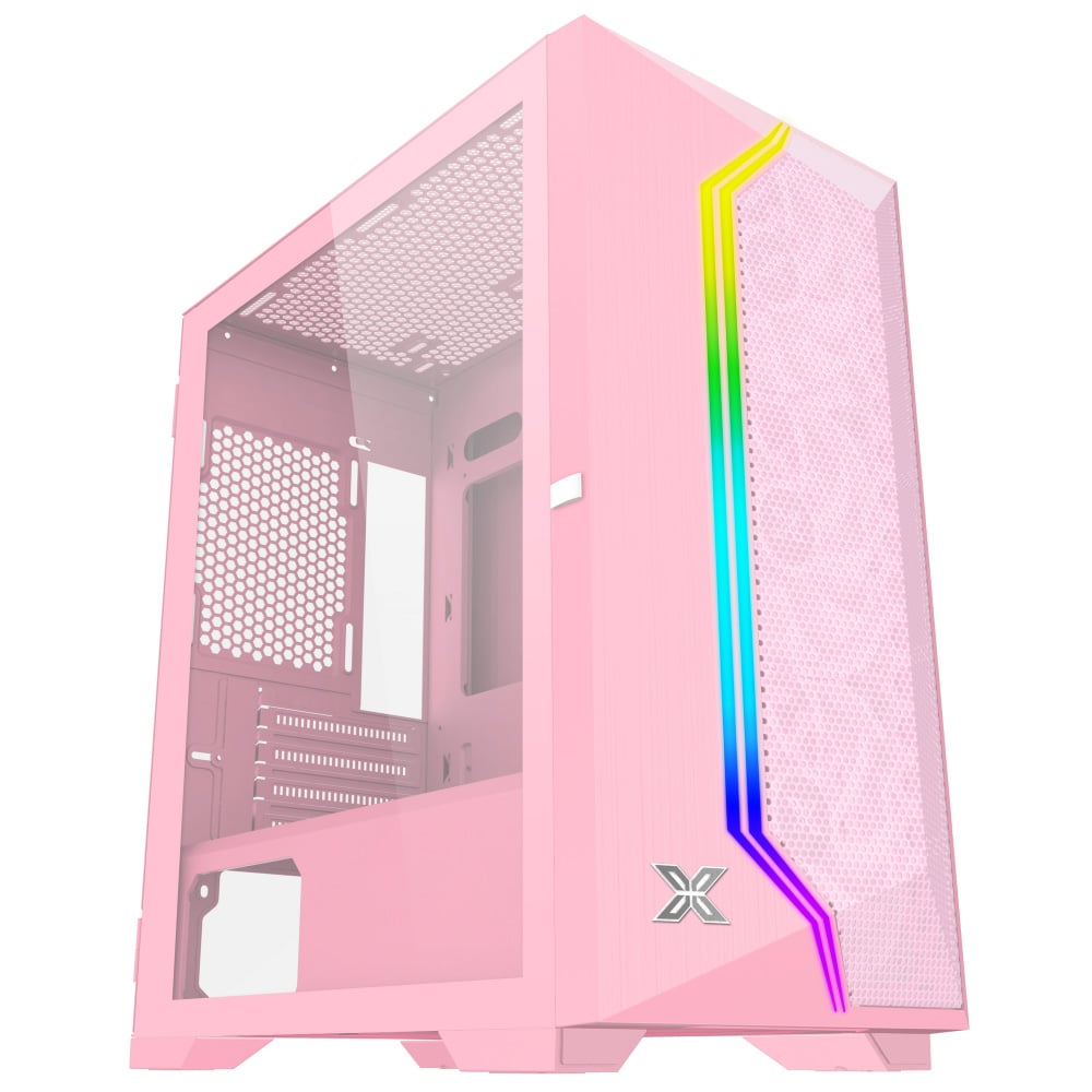 CASE XIGMATEK GEMINI II 3FB PINK (TẶNG 3 FAN X22B) - (EN48380)