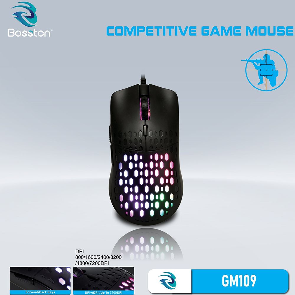  Chuột Gaming BOSSTON GM109 BLACK 