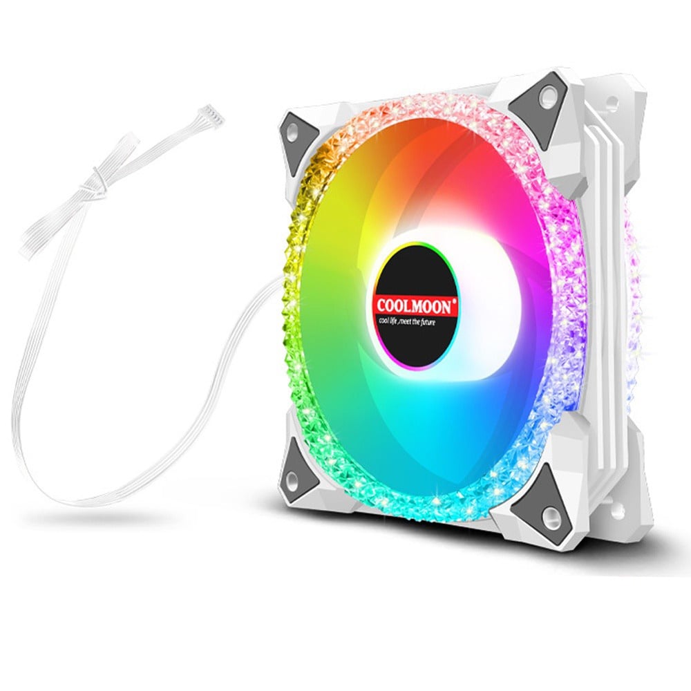 FAN COOLMON S5 RGB WHITE