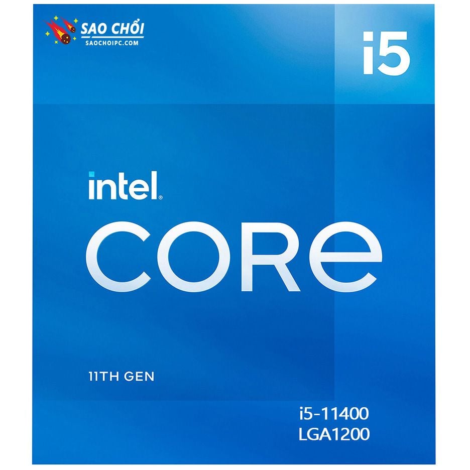  CPU Intel Core I5 11400 Box (2.60GHz Up to 4.40GHz, 12M, 6 nhân 12 luồng ) 