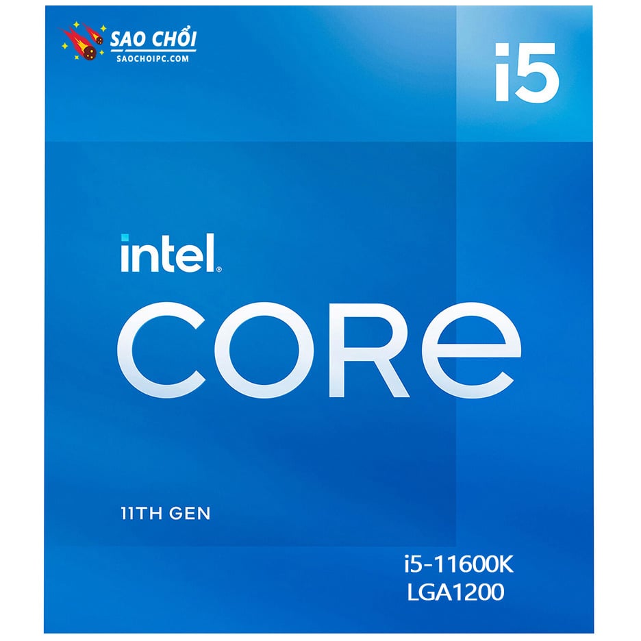 CPU Intel Core I5 11600K Box Hãng ( 3.90GHz Up to 4.90GHz, 12M, 6 nhân 12 luồng )