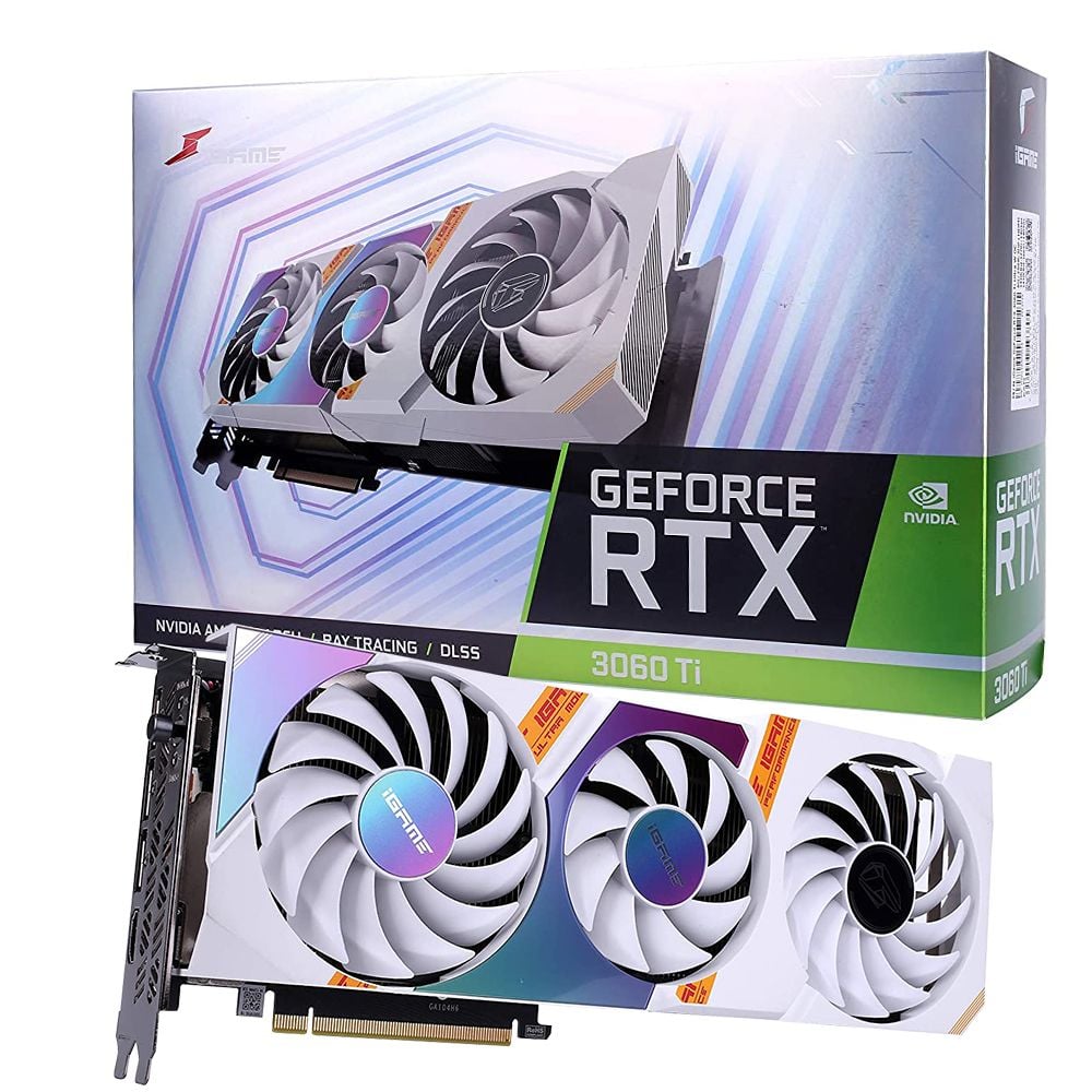 VGA Colorful RTX 3060Ti 8GB GDDR6 iGame Ultra White OC ( iGame GeForce RTX 3060 Ti Ultra W OC LHR-V )