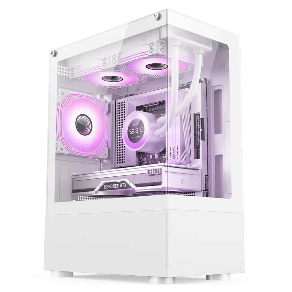 Case INFINITY AQUA M WHITE (Tặng Kèm 1 Fan Led)