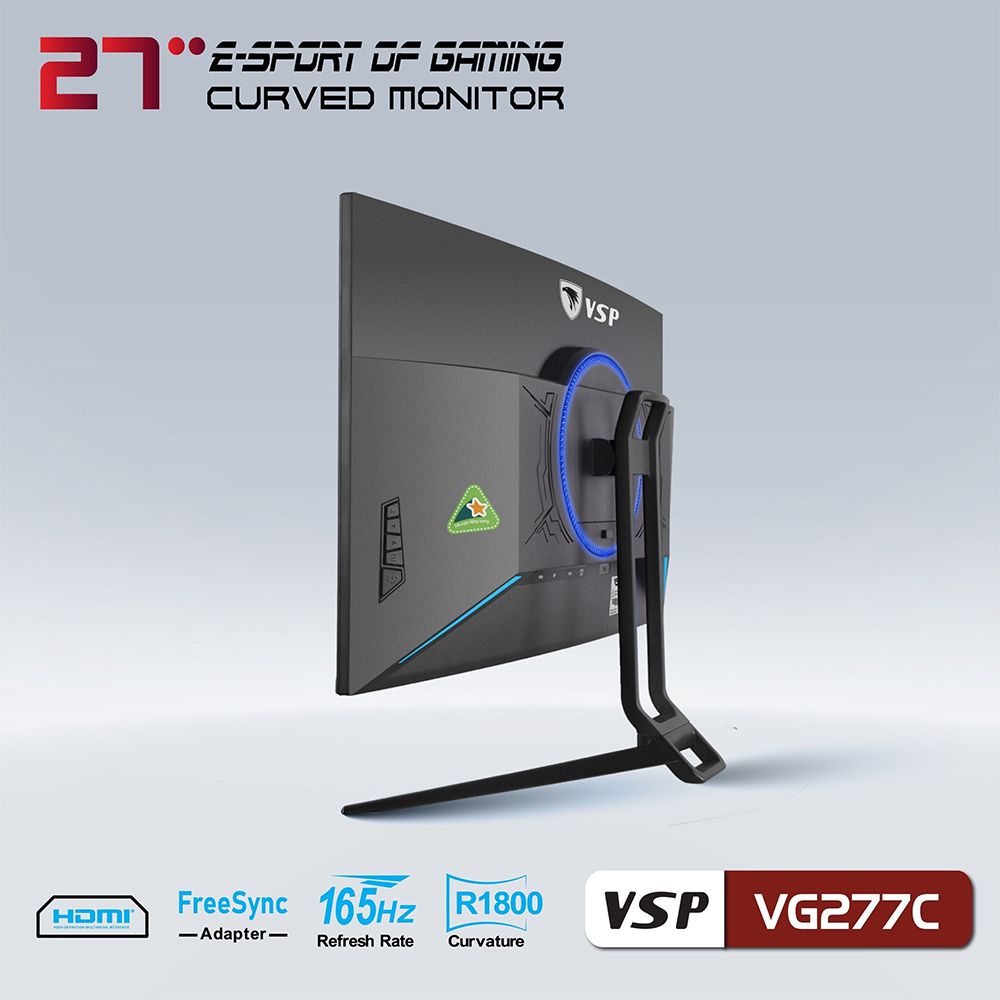 Màn hình Cong VSP 27inch VA 165Hz GAMING ( VG277C )